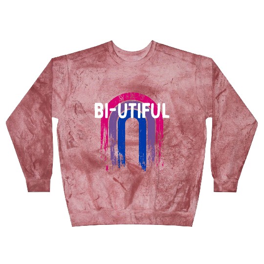 Bi-Utiful Bisexual Positivity Bi Pride Positive Blast Sweatshirts