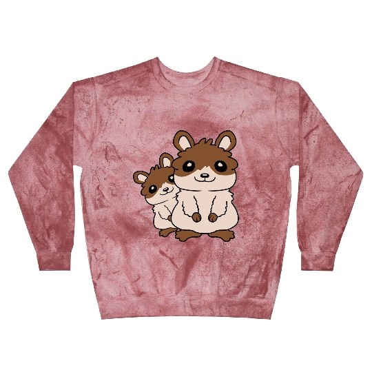 Hamster family small child Blast Sweatshirts