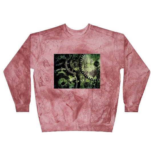 Clock Mechanism Copper Oxide Steampunk Abstract Blast Sweatshirts