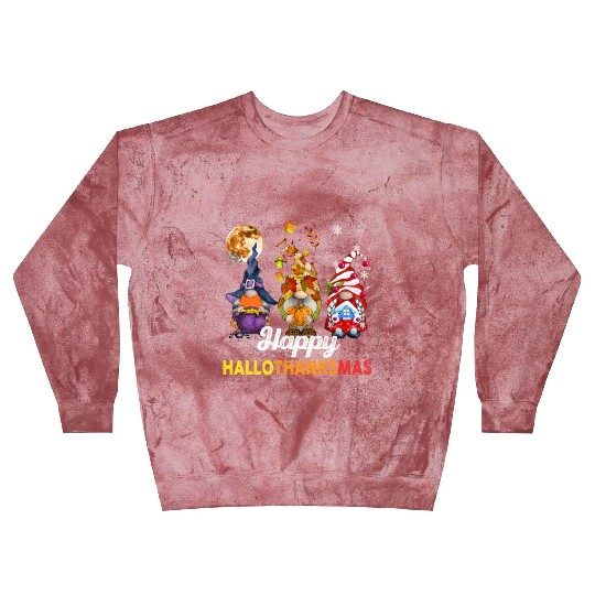 Gnomes Lover Halloween Merry Christmas Blast Sweatshirts