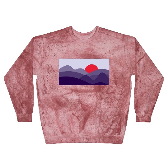 Minimalist Sun Cyber Grape Purple Blast Sweatshirts