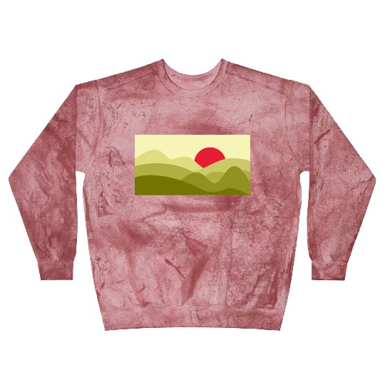 Minimalist Sun Lime Green Blast Sweatshirts