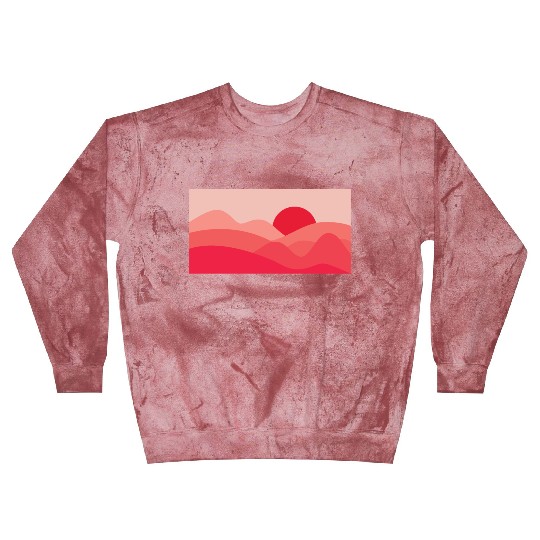 Minimalist Sun Rose Red Blast Sweatshirts