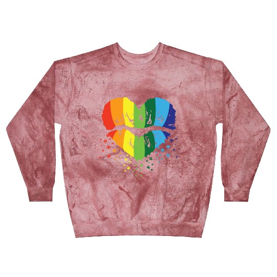 LBGT Flag Gay Pride Human Vintage Rainbow Blast Sweatshirts