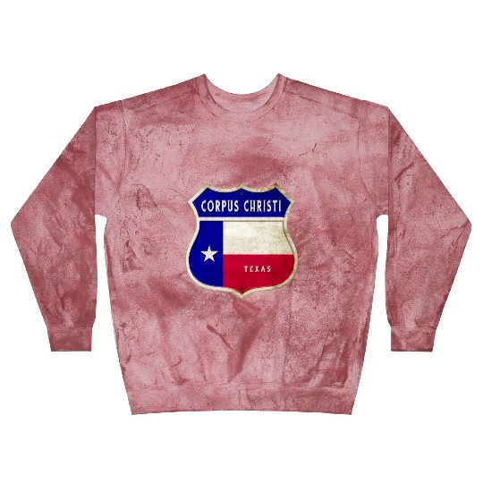 Corpus Christi Texas coat of arms flag design Blast Sweatshirts