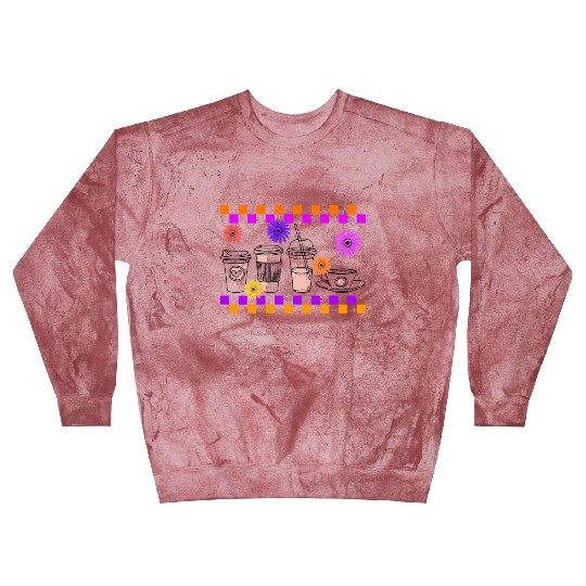 Halloween Blast Sweatshirts, Cute Halloween Coffee Latte