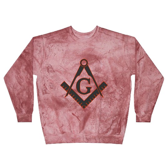FREEMASON SQUARE COMPASSES combi grey orange Blast Sweatshirts