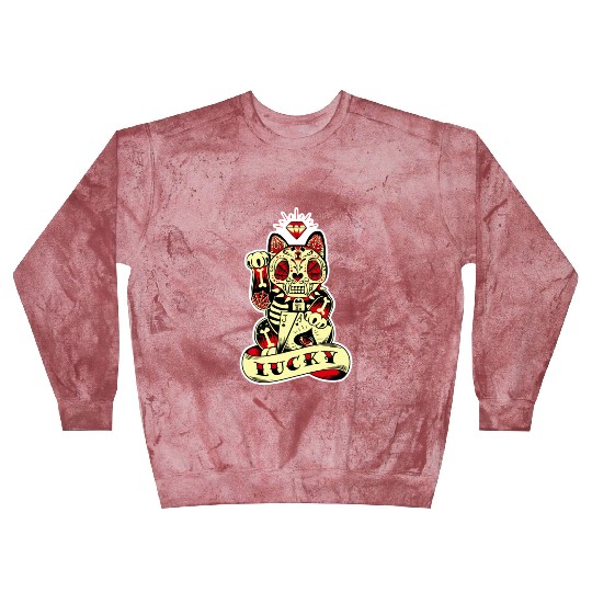 lucky cat Skull Candy Blast Sweatshirts