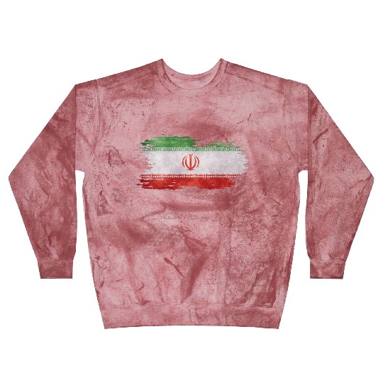 Iran - national flag, brush effect Blast Sweatshirts