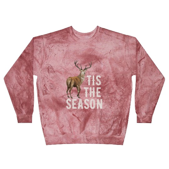 Tis The Season Retro Dear Hunting Blast Sweatshirts