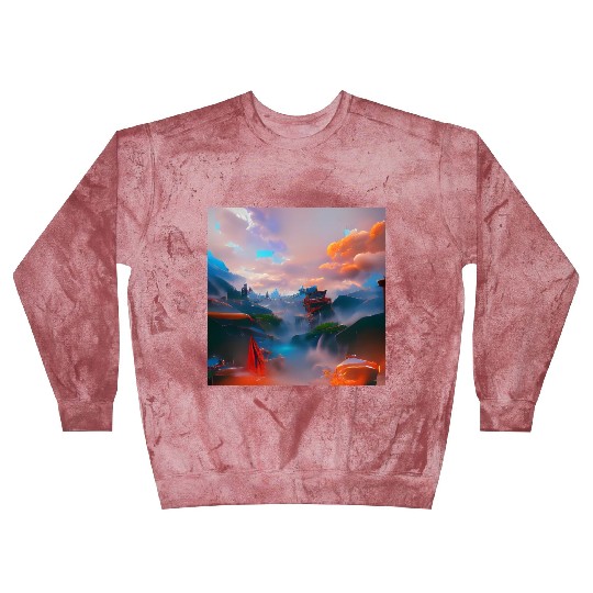 A Timeless World in a Distant Solar System Bright Blast Sweatshirts