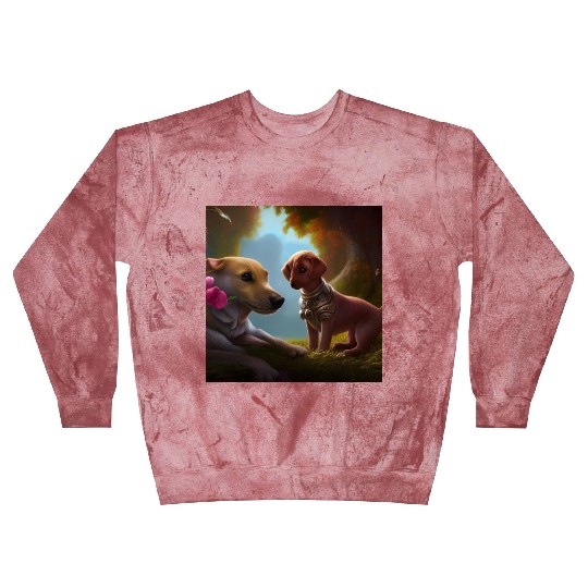 Puppy Love Cute Puppies with A Little Steampunk Blast Sweatshirts