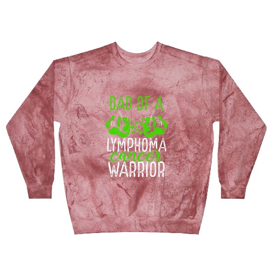 Dad Lymphoma Cancer Awareness Fathers Day Papa Blast Sweatshirts