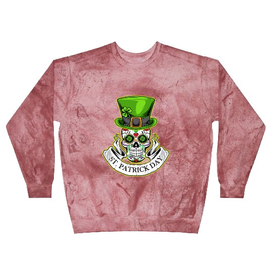 Sugar Skull | St Patrick Day | Lucky Charm Irish Blast Sweatshirts