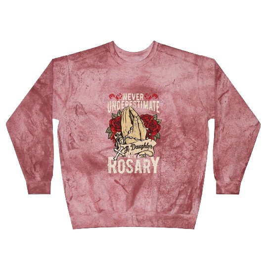 Catholic Rosary T Virgin Mary Idea Christian Blast Sweatshirts