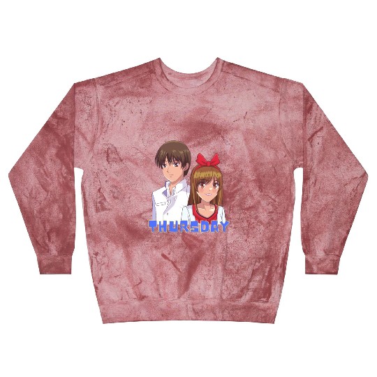 Anime Boy and Girl Day of The Week Thursday Blast Sweatshirts