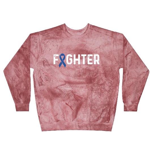 Colon Cancer Awareness Products Blue Ribbon Fighte Blast Sweatshirts