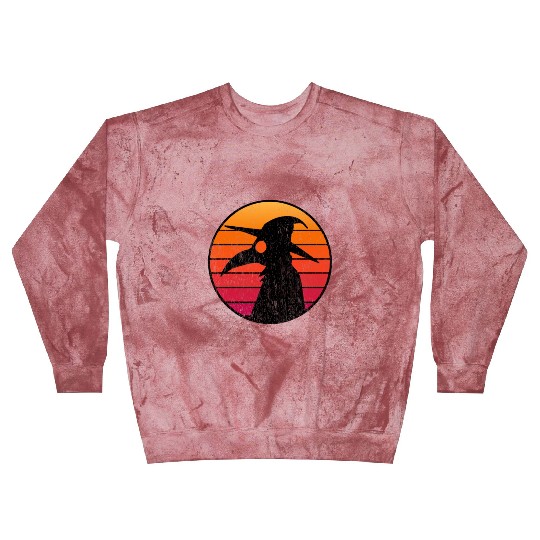 The Plague Doctor Costume Kids Retro Sun Plague Blast Sweatshirts
