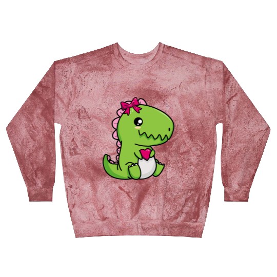Big sister cute dino siblings boy girl heart love Blast Sweatshirts