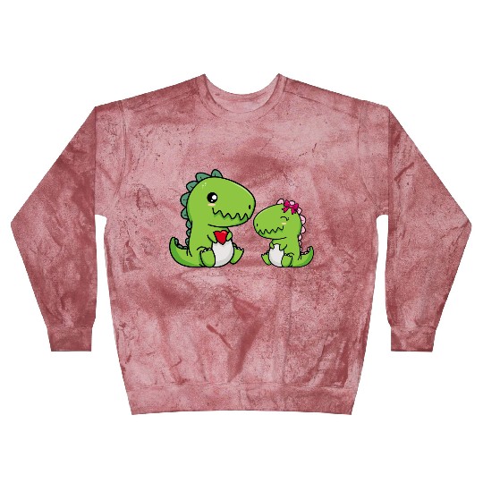 Big sister brother dino siblings boy girl heart Blast Sweatshirts
