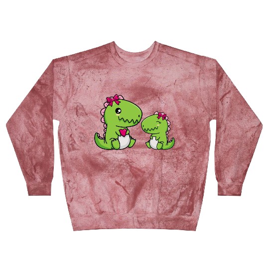 Big sister brother dino siblings boy girl heart Blast Sweatshirts