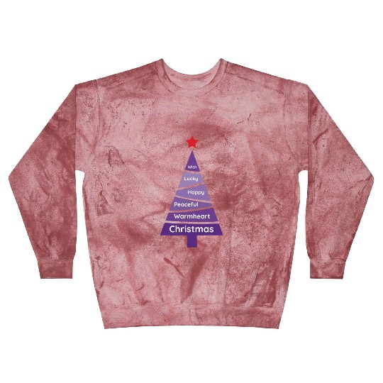 Minimalist Mauve Purple Christmas Pine Blast Sweatshirts