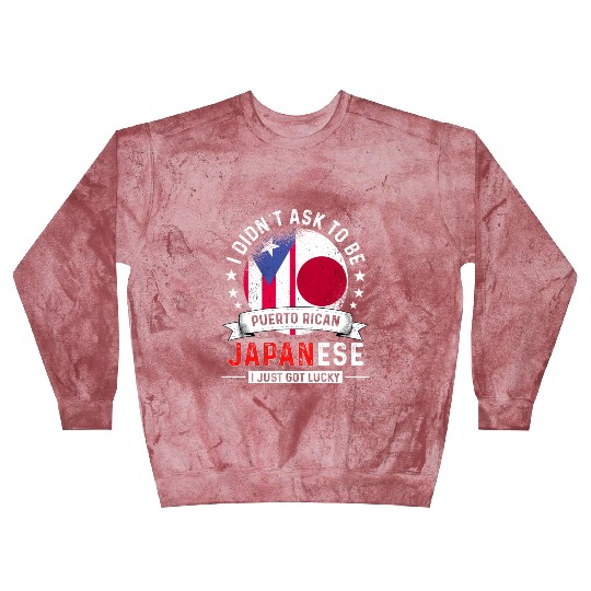 Puerto Rico Flag Japan Grown Got Lucky Blast Sweatshirts