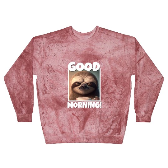 3d Sloth grumpy Coffee I hate people good morning Blast Sweatshirts