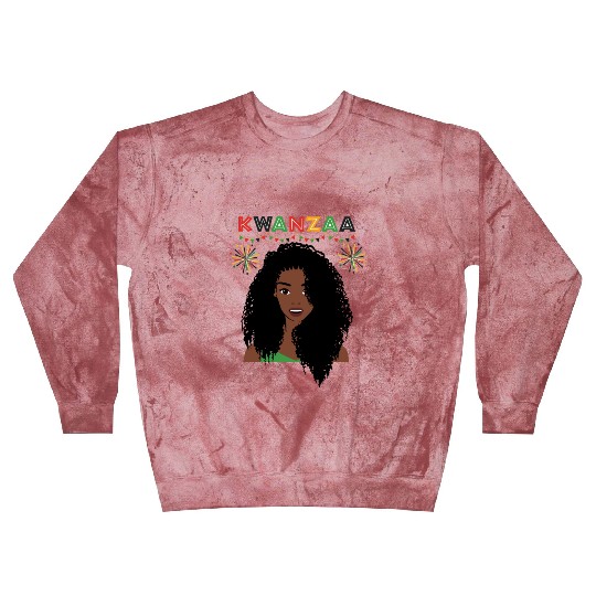 Happy Kwanzaa African Pride Black Woman Blast Sweatshirts