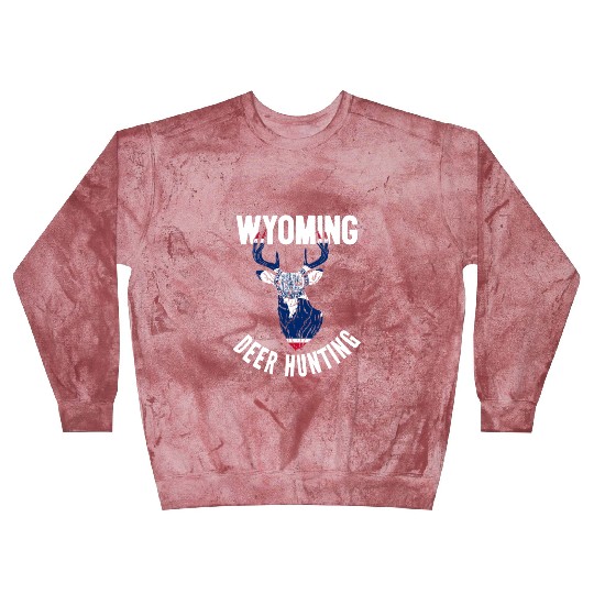 Wyoming Deer Hunting Buck Stag Hunter Blast Sweatshirts