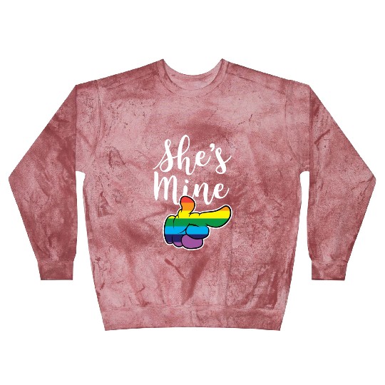 Matching Lesbian Couple She's Mine Part2 Blast Sweatshirts