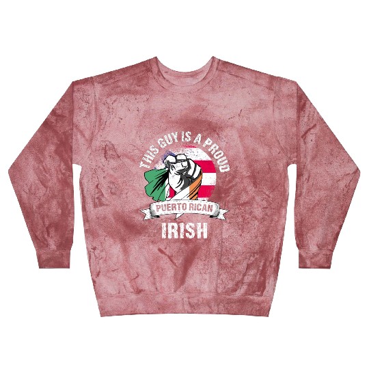 Puerto Rico Flag Ireland Grown Men Boys Guy Blast Sweatshirts