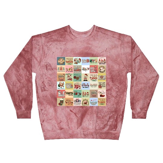 Christmas Patchwork Vintage Pattern Blast Sweatshirts