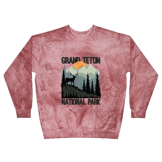Grand Teton National Park Mountains Wilderness Blast Sweatshirts