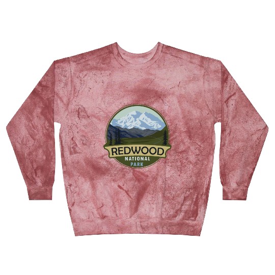 Cool Vintage Retro Redwood National Park Mountain Blast Sweatshirts