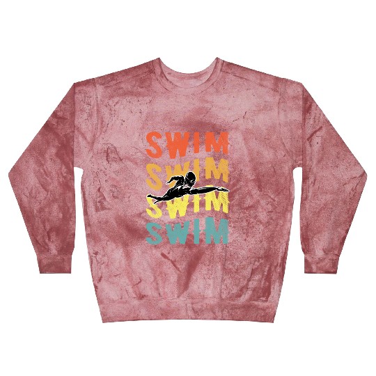 Funny Graphic Design Of Keep On Swimming Swim Swim Blast Sweatshirts