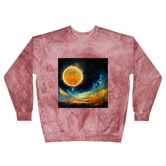 Full moon and Sun Blast Sweatshirts