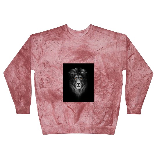 The Majestic Lion Head Blast Sweatshirts unisex