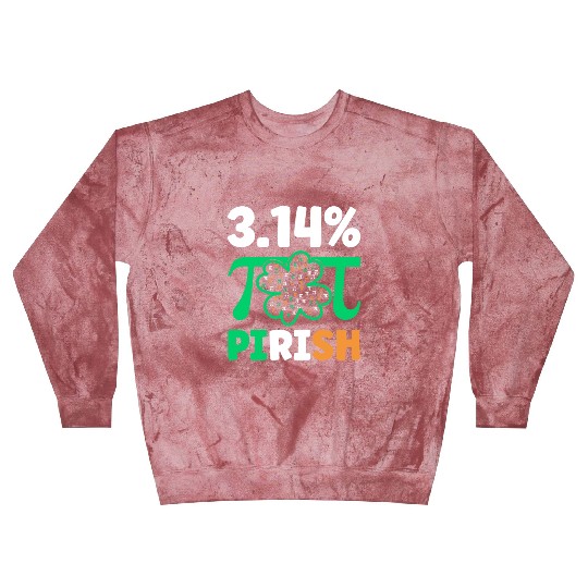 3.14% PIrish Funny St. Patricks Math Geek Pi Day Blast Sweatshirts