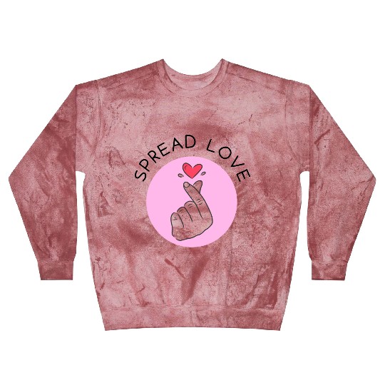 Korean heart symbol - Spread Love Intention Series Blast Sweatshirts