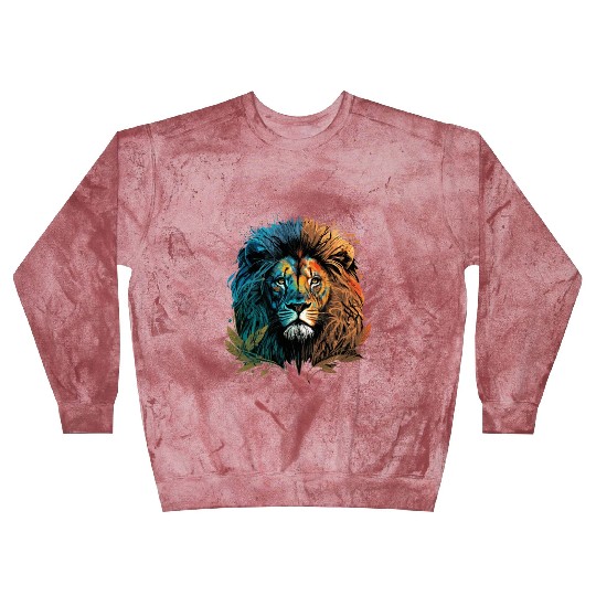 Two Face Lion Blast Sweatshirts