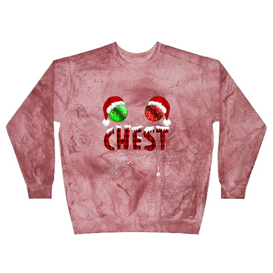 Chest Nuts Christmas Funny Matching Couple Blast Sweatshirts