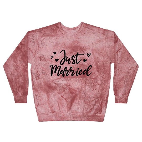 Just Married perfect wedding gift for the couple Blast Sweatshirts