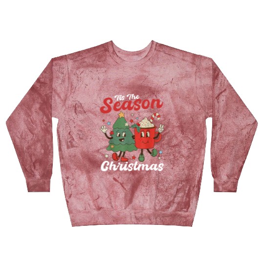 Tis The Season Christmas Tree Coffee Latte Blast Sweatshirts