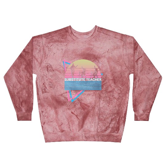 Substitute Teacher Retro Blast Sweatshirts