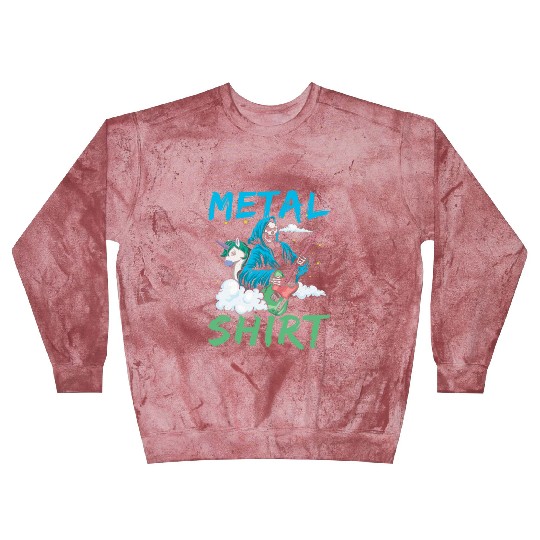 Grim Bone Unicorn Guitar Metal Music Heavy Blast Sweatshirts