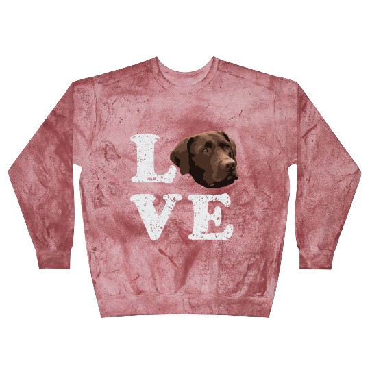 I Love My Chocolate Lab Labrador Retriever Dog Blast Sweatshirts