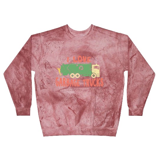 I love garbage trucks Blast Sweatshirts