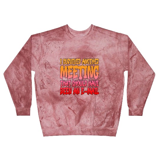 I Survived Another Meeting 14 Blast Sweatshirts