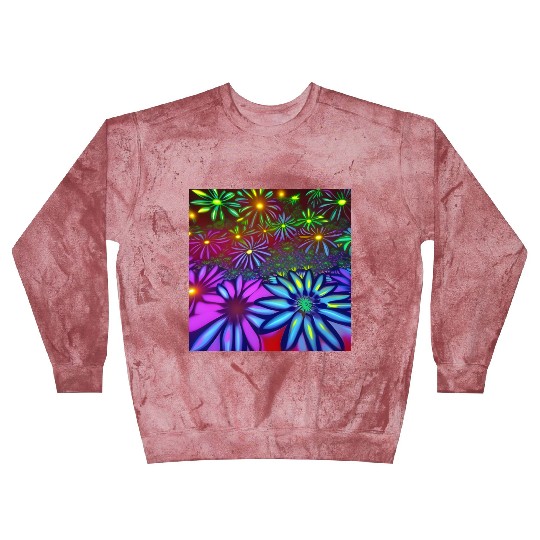 Psychedelic flowers Blast Sweatshirts